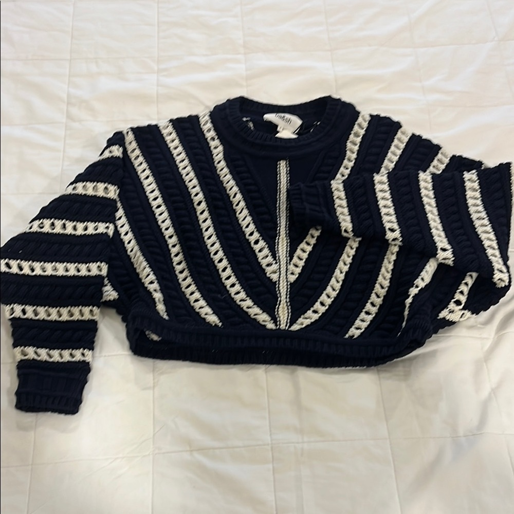 Cropped Knit Sweater